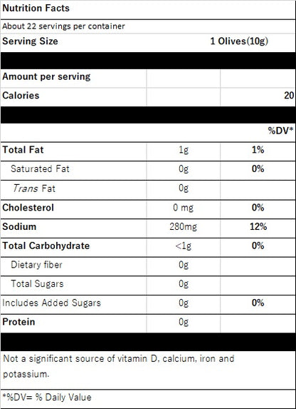 Gavius Pitted Green Gordal Olives